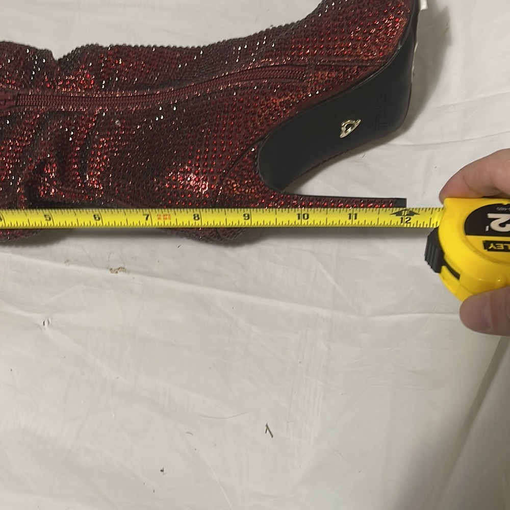 Thalia Sodi red studded sparkling boots, NWT, size 6 - Picture 8 of 8